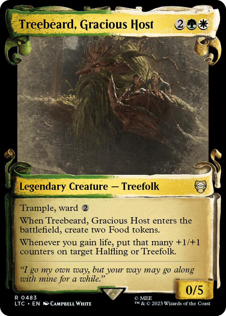 Treebeard, Gracious Host [The Lord of the Rings: Tales of Middle-Earth Commander Showcase Scrolls] | Golgari Games