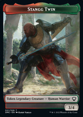 Soldier // Stangg Twin Double-sided Token [Dominaria United Tokens] | Golgari Games