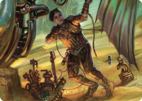 Mishra, Excavation Prodigy Art Card [The Brothers' War Art Series] | Golgari Games