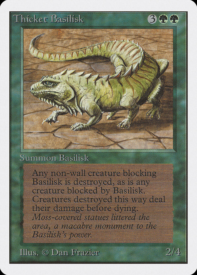 Thicket Basilisk [Unlimited Edition] | Golgari Games