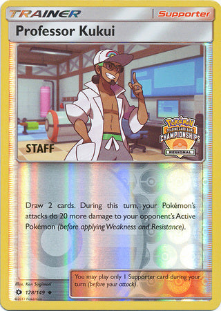 Professor Kukui (128/149) (Regional Championship Promo Staff) [Sun & Moon: Base Set] | Golgari Games