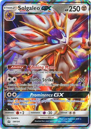 Solgaleo GX (SM104) (Jumbo Card) [Sun & Moon: Black Star Promos] | Golgari Games