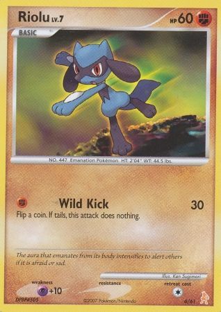 Riolu (6/61) [Diamond & Pearl: Trainer Kit - Lucario] | Golgari Games