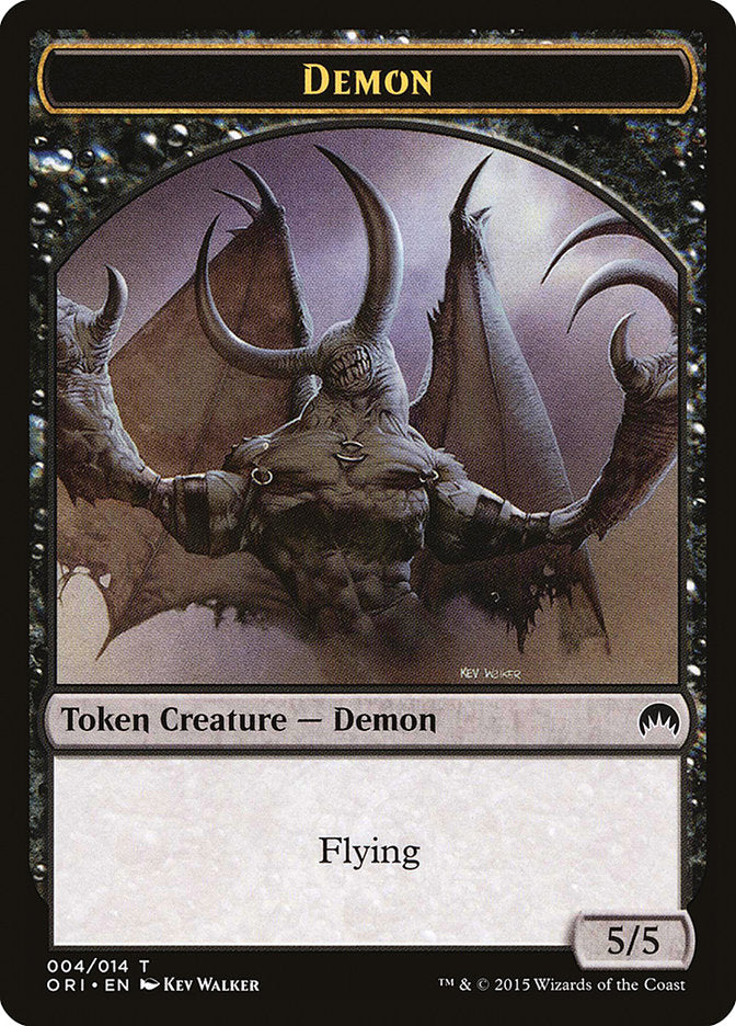 Demon Token [Magic Origins Tokens] | Golgari Games