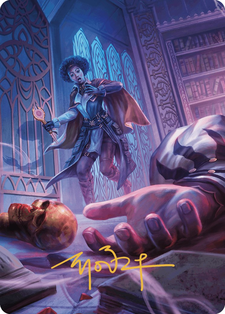 Deadly Complication Art Card (Gold-Stamped Signature) [Murders at Karlov Manor Art Series] | Golgari Games