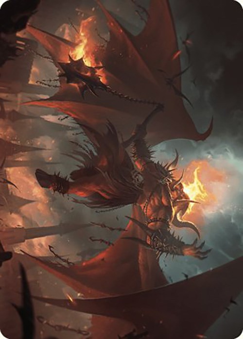 Rakdos, Patron of Chaos Art Card (22/49) [Murders at Karlov Manor Art Series] | Golgari Games