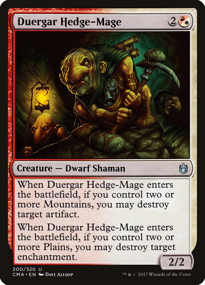 Duergar Hedge-Mage [Commander Anthology] | Golgari Games