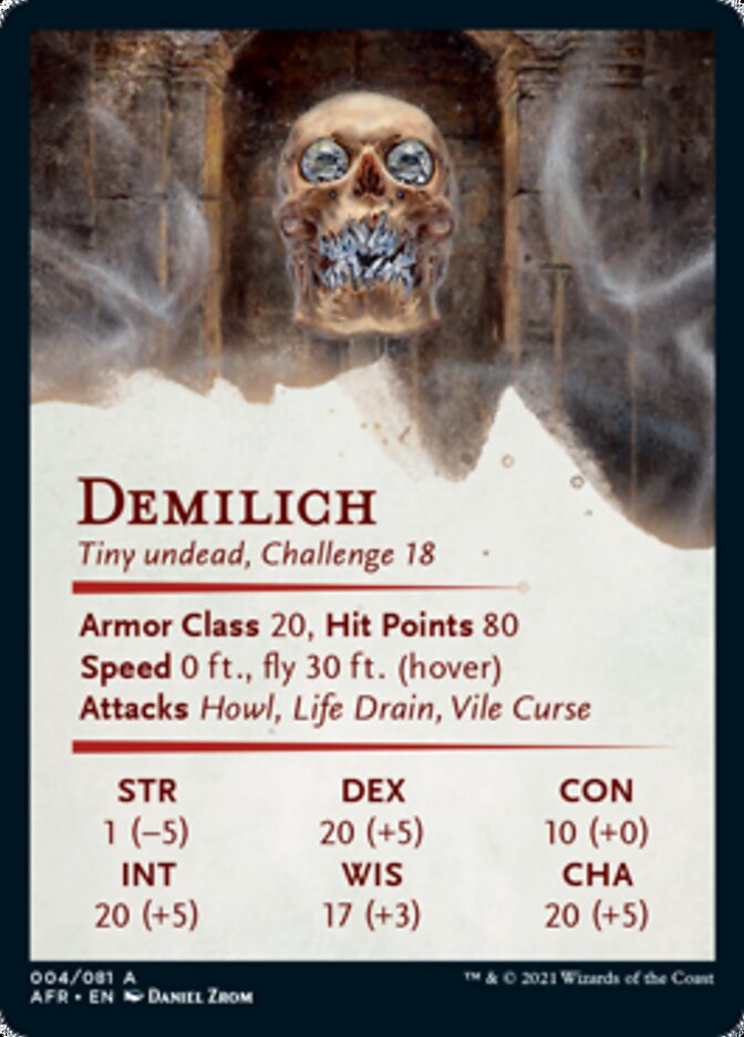 Demilich Art Card [Dungeons & Dragons: Adventures in the Forgotten Realms Art Series] | Local Legends