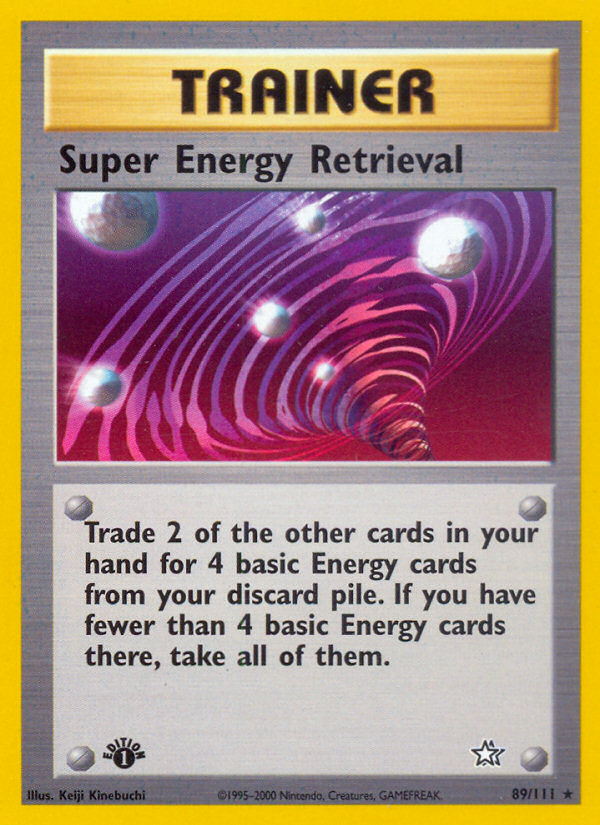 Super Energy Retrieval (89/111) [Neo Genesis 1st Edition] | Golgari Games