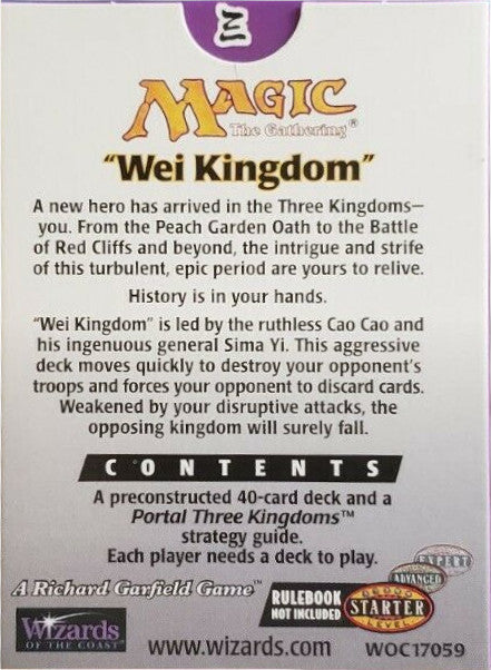 Portal Three Kingdoms - Preconstructed Theme Deck (Wei Kingdom) | Local Legends