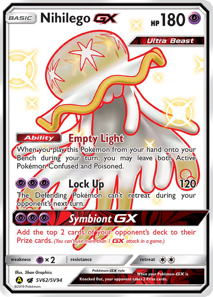 Nihilego GX (SV62/SV94) [Sun & Moon: Hidden Fates - Shiny Vault] | Golgari Games