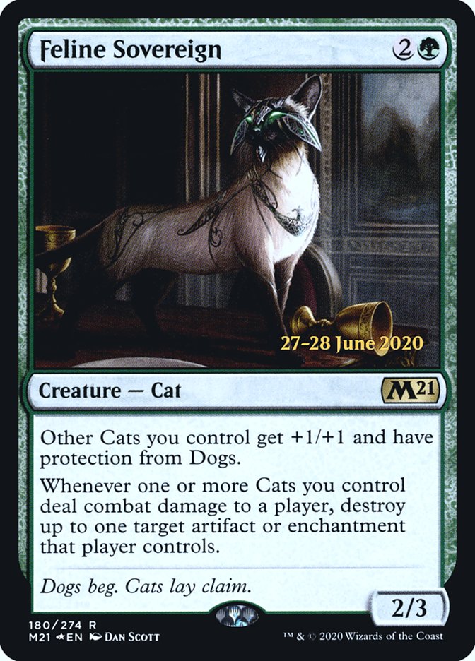 Feline Sovereign [Core Set 2021 Prerelease Promos] | Golgari Games