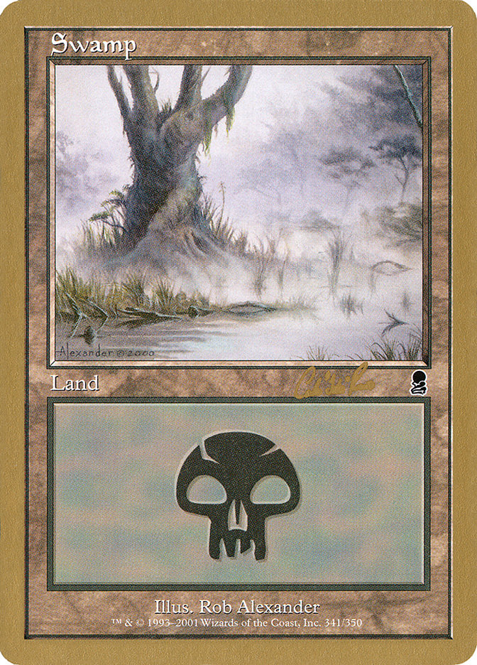 Swamp (cr341) (Carlos Romao) [World Championship Decks 2002] | Golgari Games