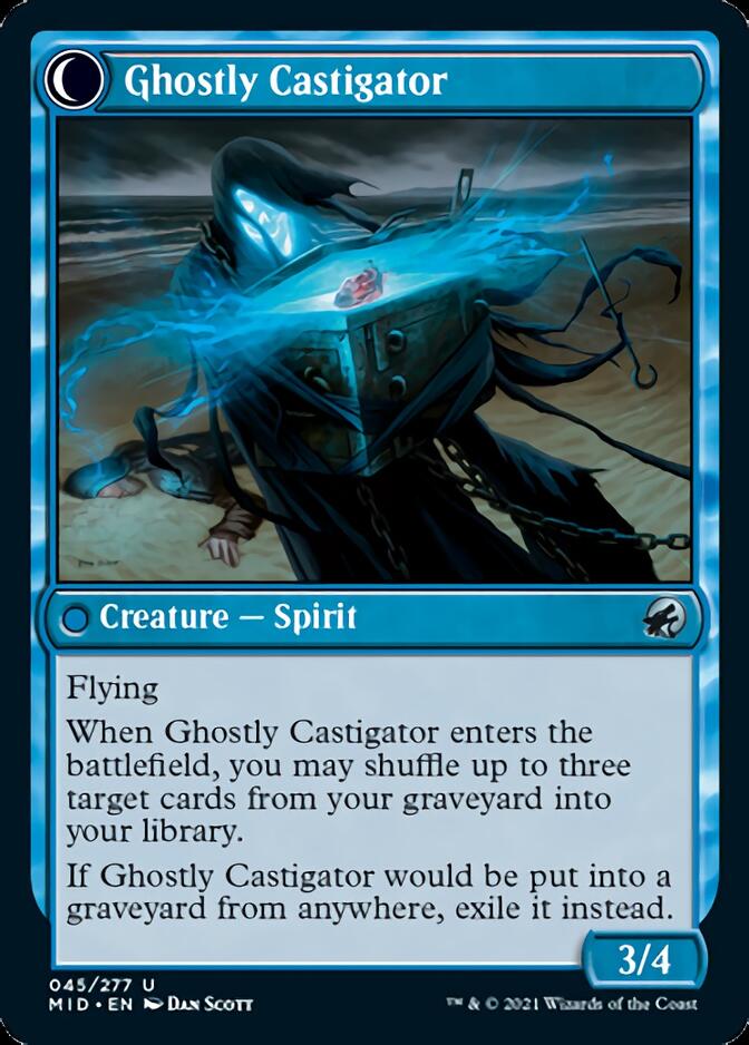 Covetous Castaway // Ghostly Castigator [Innistrad: Midnight Hunt] | Golgari Games