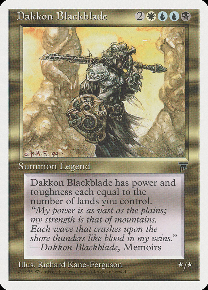 Dakkon Blackblade [Chronicles] | Local Legends