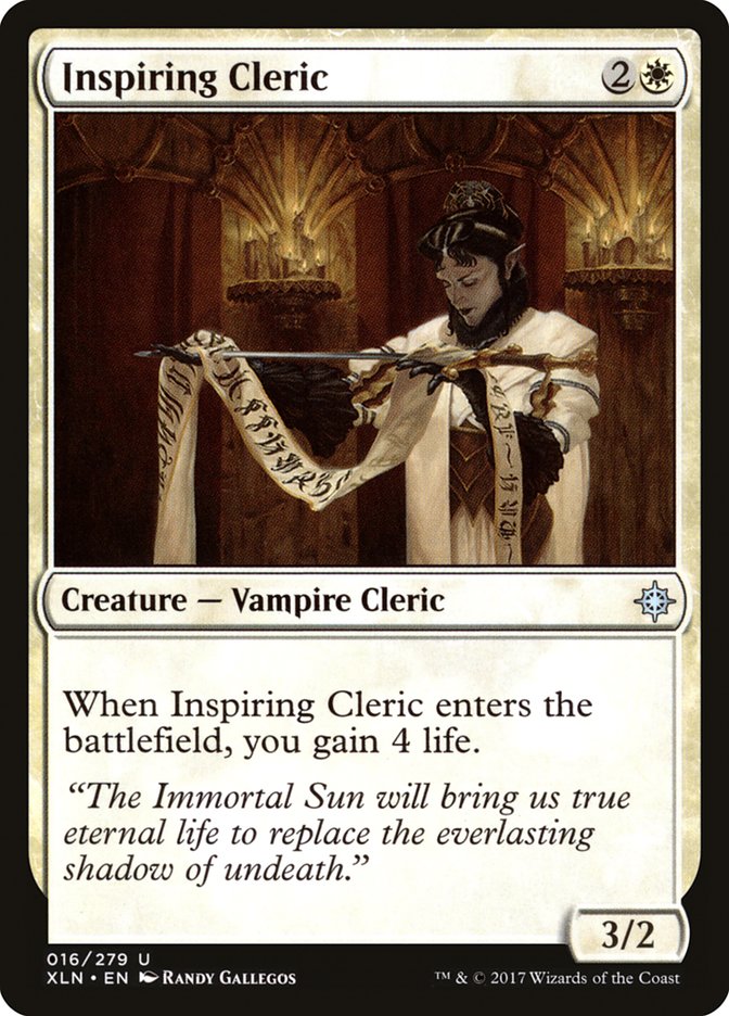 Inspiring Cleric [Ixalan] | Golgari Games