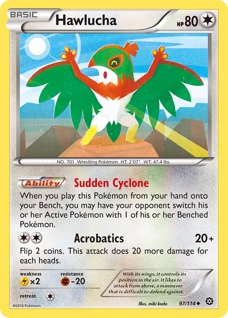 Hawlucha (97/114) [XY: Steam Siege] | Golgari Games