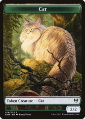 Dwarf Berserker // Cat Double-sided Token [Kaldheim Tokens] | Local Legends