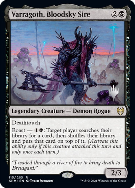 Varragoth, Bloodsky Sire (Promo Pack) [Kaldheim Promos] | Local Legends