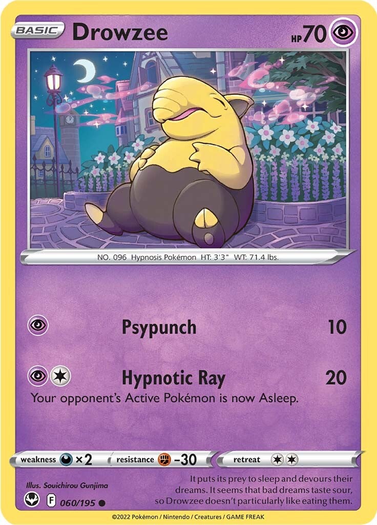 Drowzee (060/195) [Sword & Shield: Silver Tempest] | Golgari Games