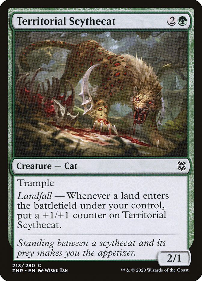 Territorial Scythecat [Zendikar Rising] | Golgari Games