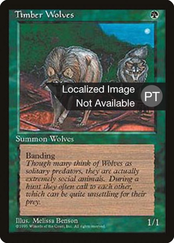 Timber Wolves [Fourth Edition (Foreign Black Border)] | Golgari Games