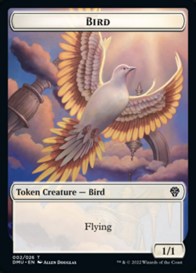 Bird (002) // Goblin Double-sided Token [Dominaria United Tokens] | Golgari Games