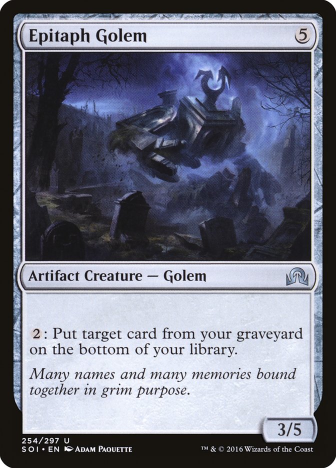 Epitaph Golem [Shadows over Innistrad] | Golgari Games