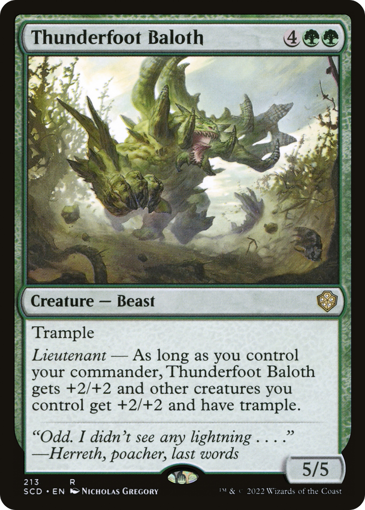 Thunderfoot Baloth [Starter Commander Decks] | Local Legends