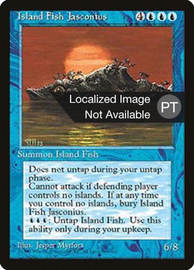 Island Fish Jasconius [Fourth Edition (Foreign Black Border)] | Golgari Games