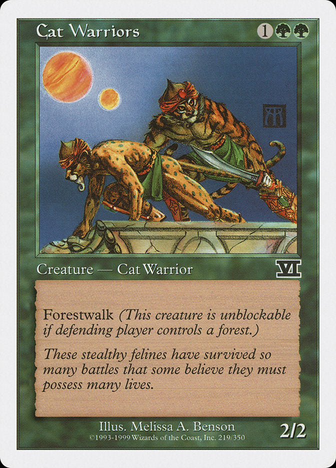 Cat Warriors [Classic Sixth Edition] | Golgari Games