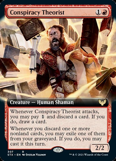 Conspiracy Theorist (Extended Art) [Strixhaven: School of Mages] | Golgari Games