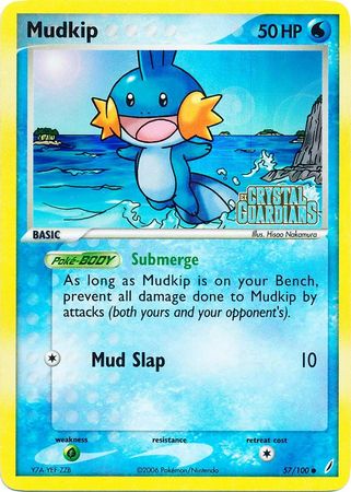 Mudkip (57/100) (Stamped) [EX: Crystal Guardians] | Golgari Games