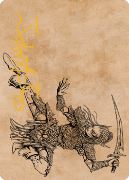 Lae'zel, Vlaakith's Champion Art Card (Gold-Stamped Signature) [Commander Legends: Battle for Baldur's Gate Art Series] | Local Legends
