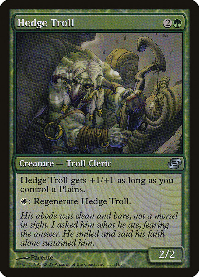 Hedge Troll [Planar Chaos] | Golgari Games