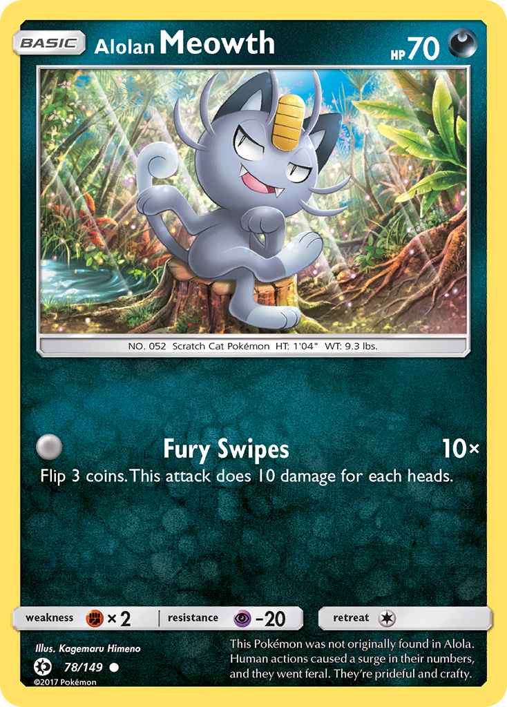 Alolan Meowth (78/149) [Sun & Moon: Base Set] | Golgari Games