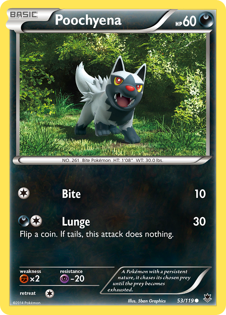 Poochyena (53/119) [XY: Phantom Forces] | Golgari Games