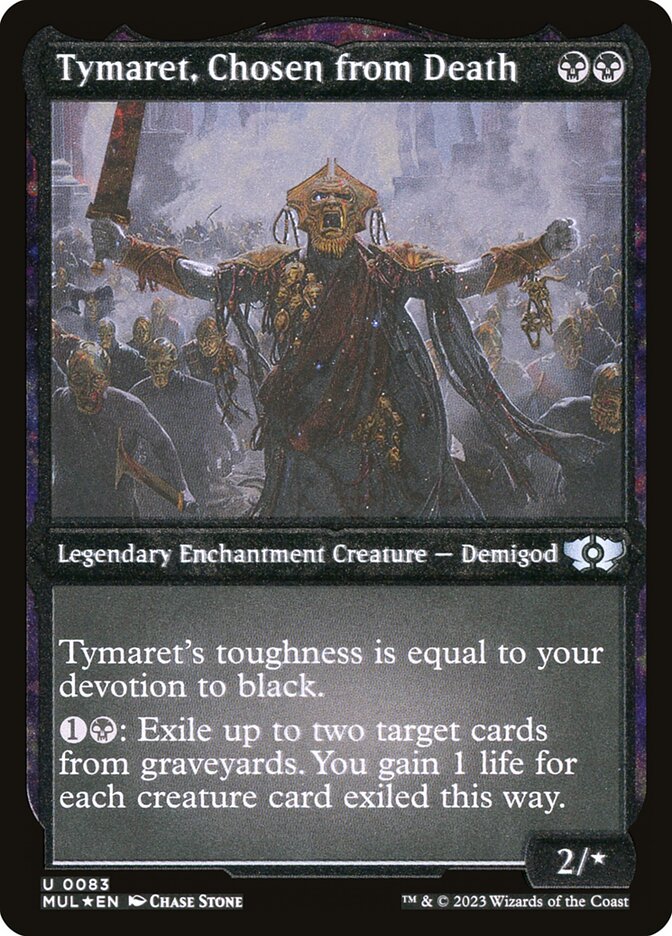 Tymaret, Chosen from Death (Foil Etched) [Multiverse Legends] | Golgari Games