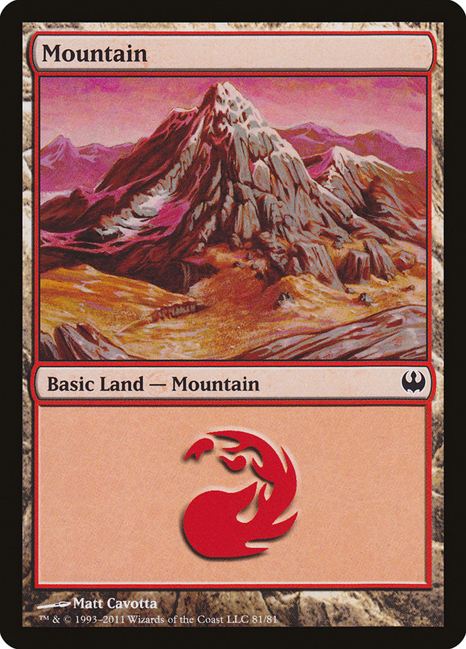 Mountain (81) [Duel Decks: Knights vs. Dragons] | Local Legends