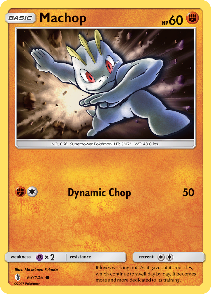 Machop (63/145) [Sun & Moon: Guardians Rising] | Golgari Games