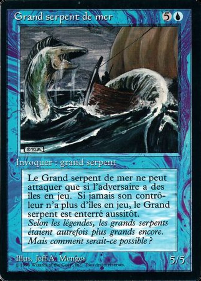 Sea Serpent [Foreign Black Border] | Golgari Games