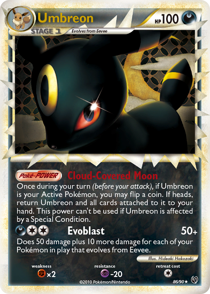 Umbreon (86/90) [HeartGold & SoulSilver: Undaunted] | Golgari Games