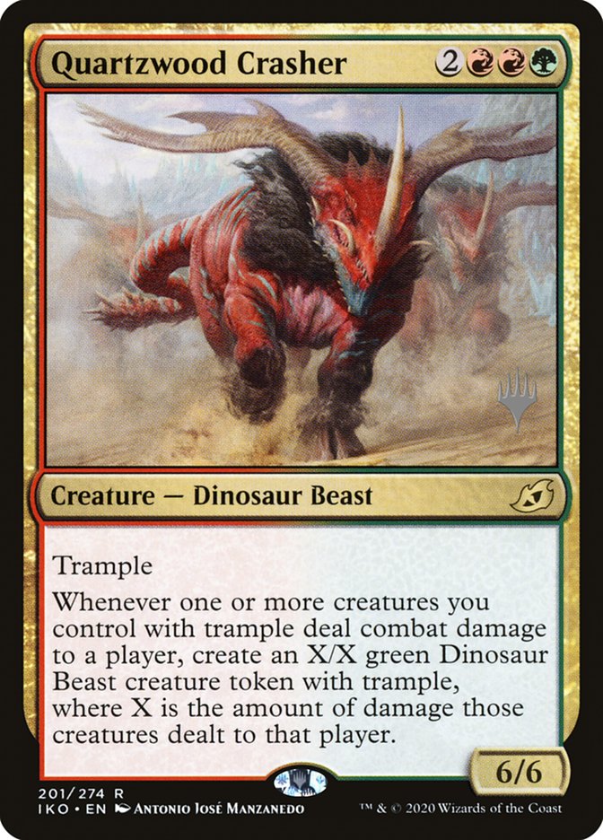 Quartzwood Crasher (Promo Pack) [Ikoria: Lair of Behemoths Promos] | Golgari Games