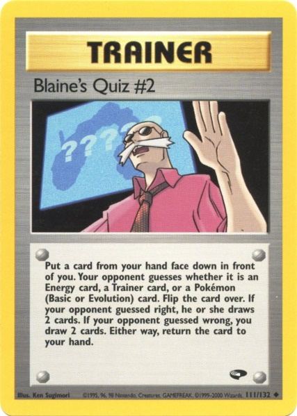 Blaine's Quiz #2 (111/132) [Gym Challenge Unlimited] | Golgari Games