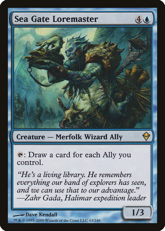 Sea Gate Loremaster [Zendikar] | Local Legends