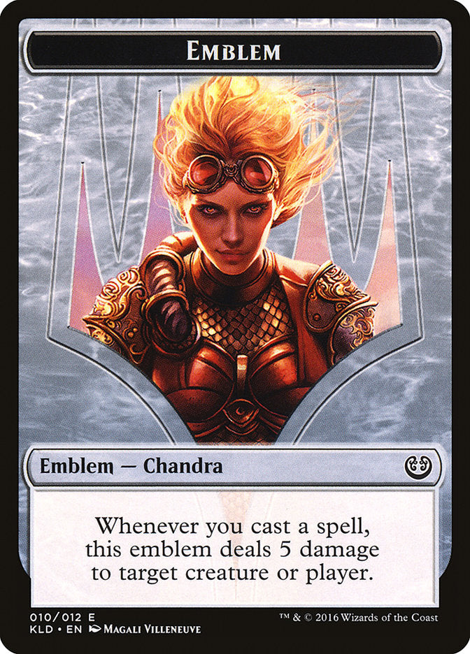 Chandra, Torch of Defiance Emblem [Kaladesh Tokens] | Golgari Games