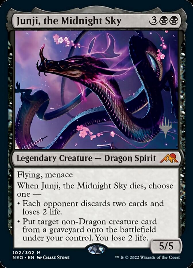 Junji, the Midnight Sky (Promo Pack) [Kamigawa: Neon Dynasty Promos] | Golgari Games