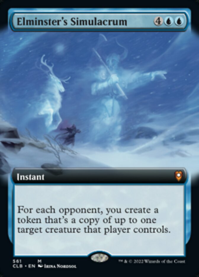 Elminster's Simulacrum (Extended Art) [Commander Legends: Battle for Baldur's Gate] | Local Legends