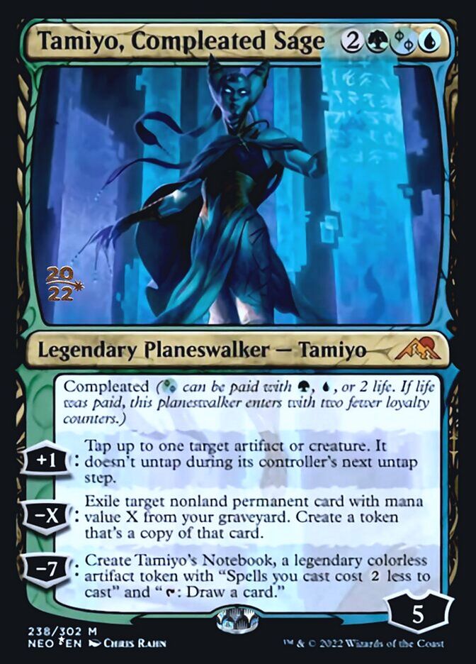 Tamiyo, Compleated Sage [Kamigawa: Neon Dynasty Prerelease Promos] | Golgari Games