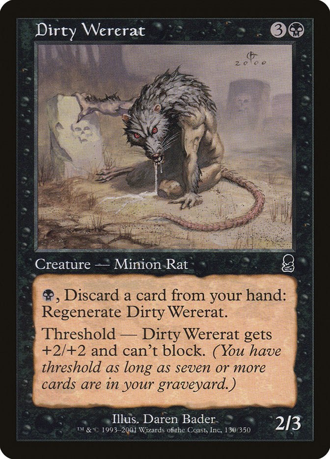 Dirty Wererat [Odyssey] | Golgari Games